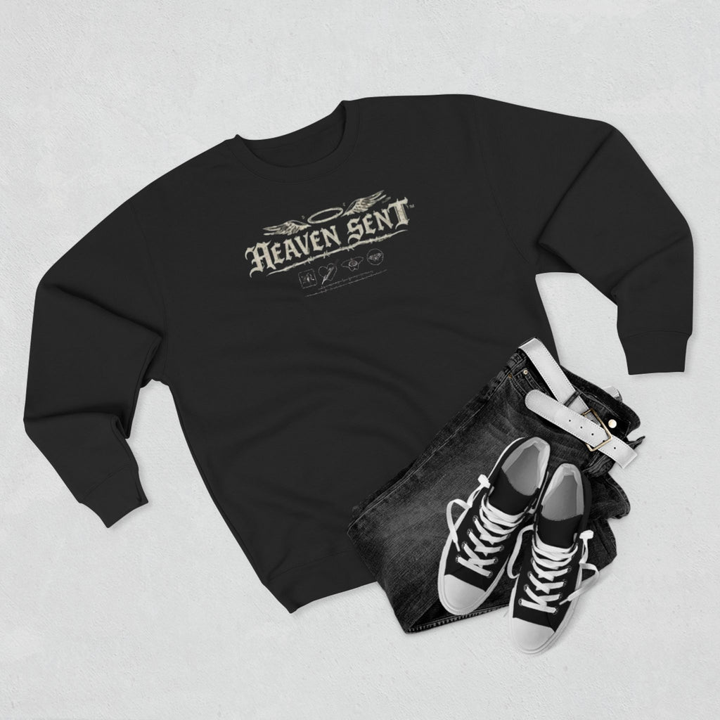 Heaven Sent™ Skull & Roses Crewneck Sweatshirt