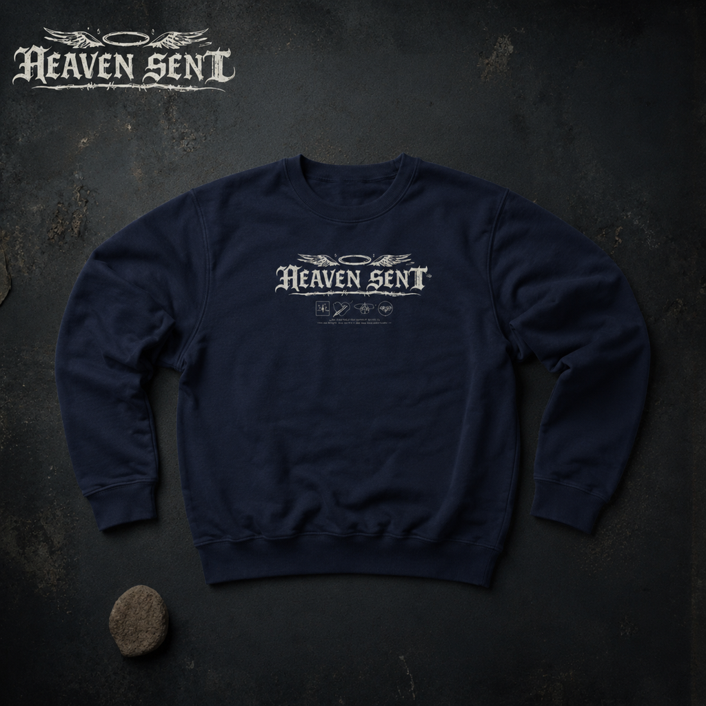 Heaven Sent™ Skull & Roses Crewneck Sweatshirt