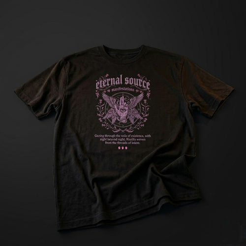 Eternal Source Graphic Gothic Moth Vintage Band-Style