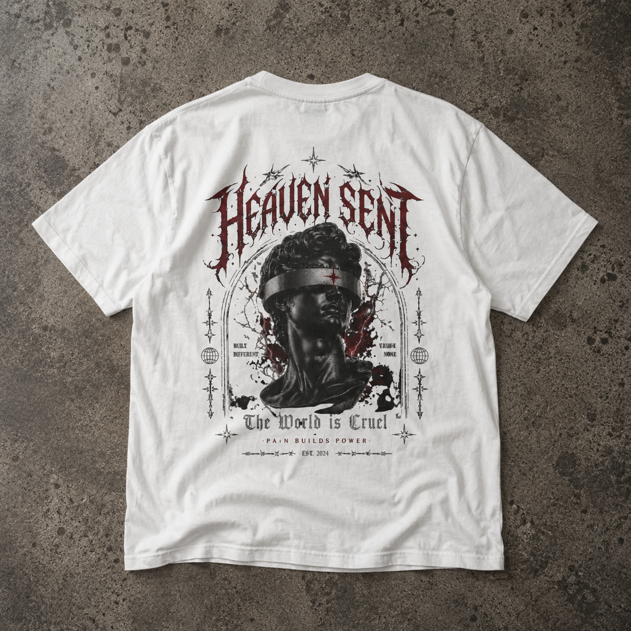Heaven Sent™ The World Is Cruel" Streetwear tshirt