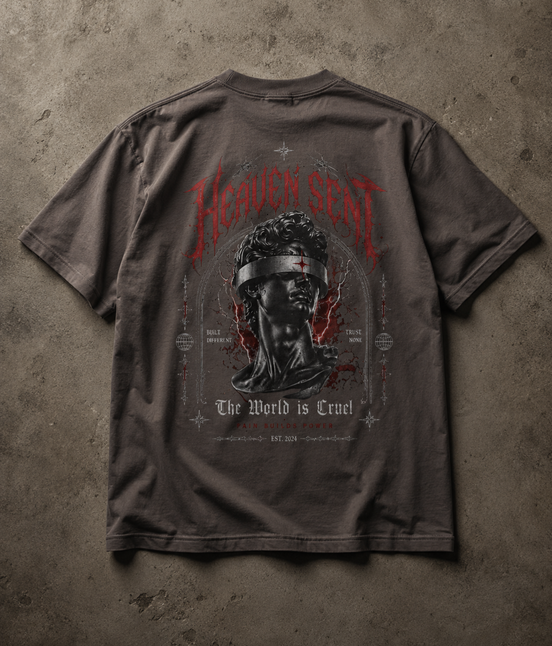 Heaven Sent™ The World Is Cruel" Streetwear tshirt