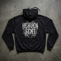 Heaven Sent™ Hoodie — Gothic Script Graphic Pullover