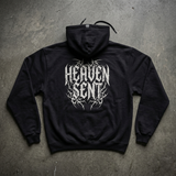 Heaven Sent™ Hoodie — Gothic Script Graphic Pullover
